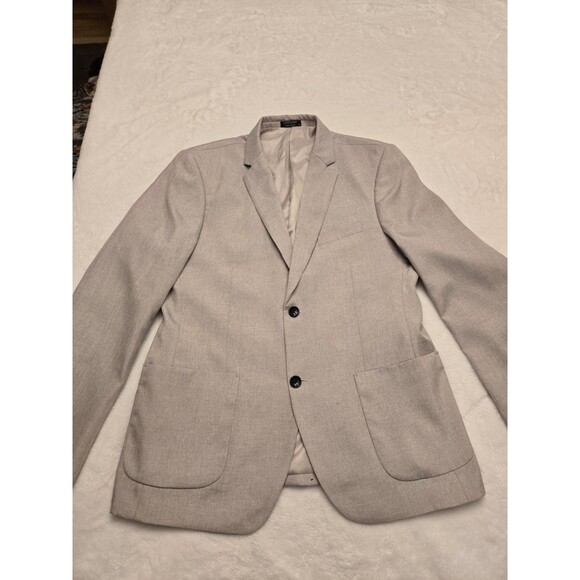 Men’s Coofandy Blazer Size Medium Tan 2 Button Pockets - Picture 1 of 13